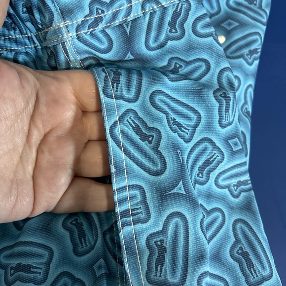 NWT Johnnie O Devin Swim Short Blue with Johnnie O Logo Print L and XXL - Picture 7 of 9